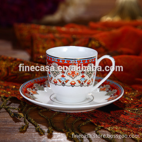 110CC Luxury Fine Hyper White Porcelain Ceramic Coffee Cup Small
